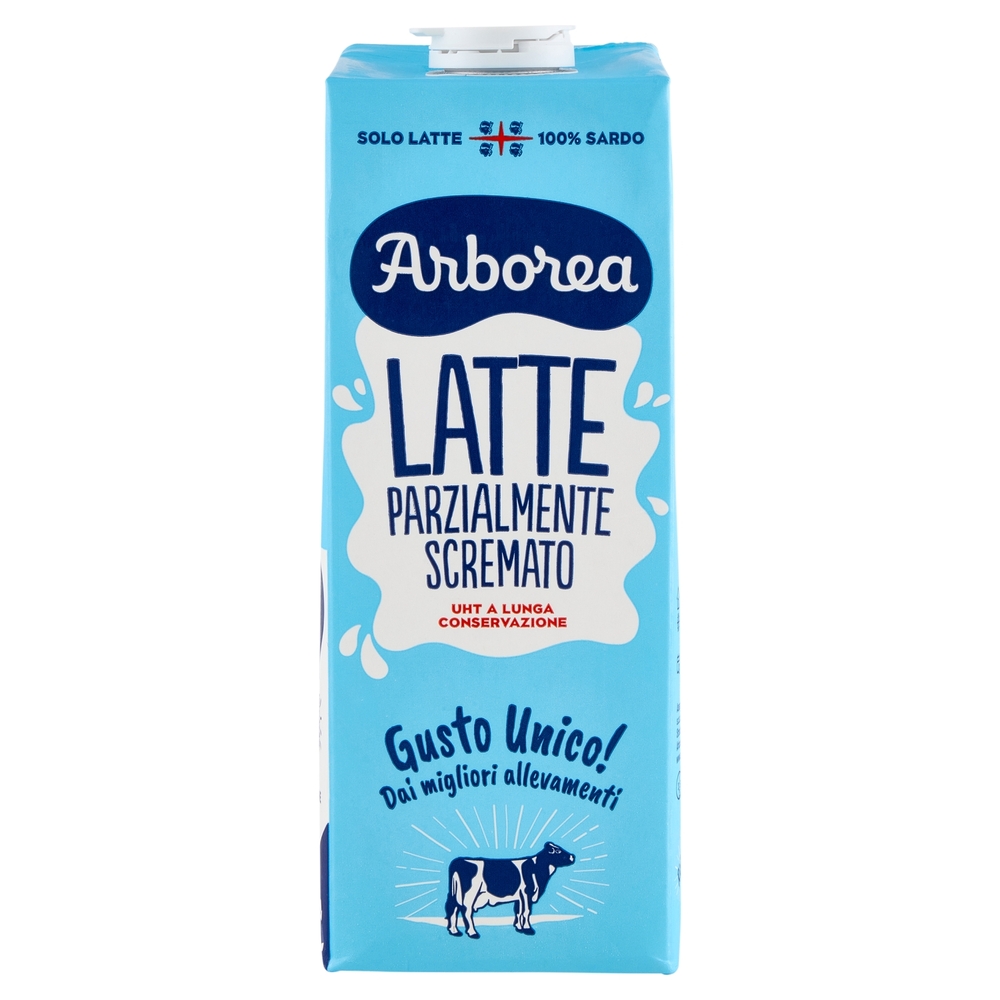 Arborea Latte Parzialmente Scremato UHT a Lunga Conservazione 1000 ml